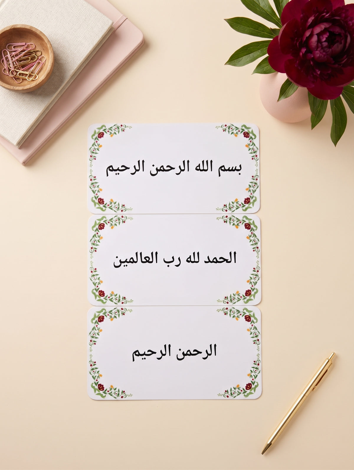 Karten mit Koran-Samen