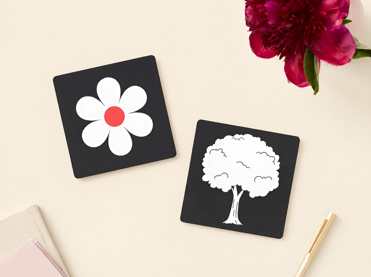 Black and White Cards