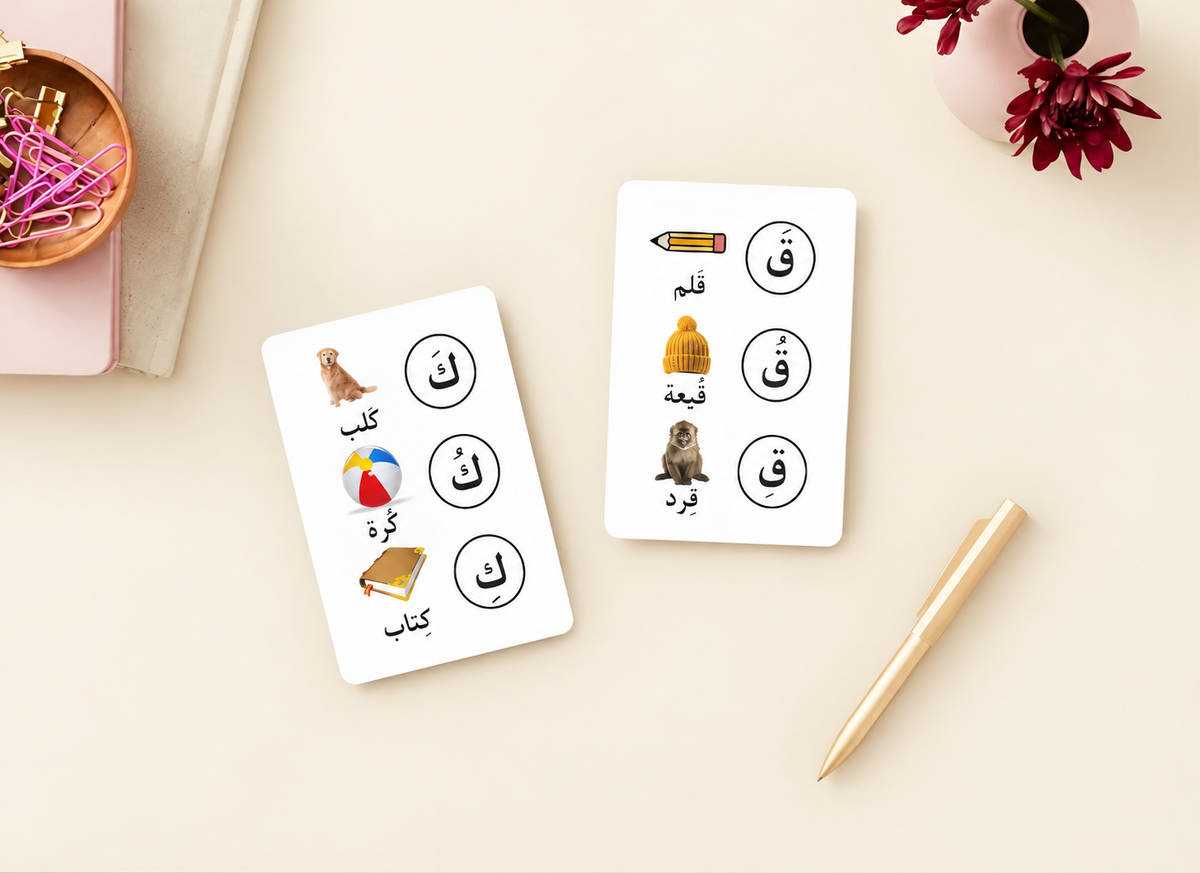 Arabic Letters with Short Vowels