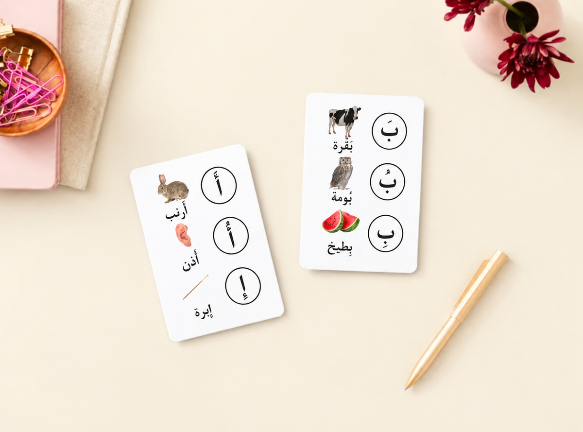 Arabic Letters with Short Vowels