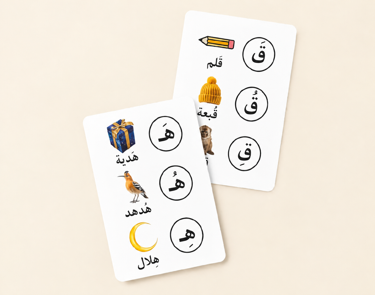 Arabic Letters with Short Vowels